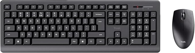 Trust Primo Pack Ratón y Teclado Negros Inalámbricos (ES)