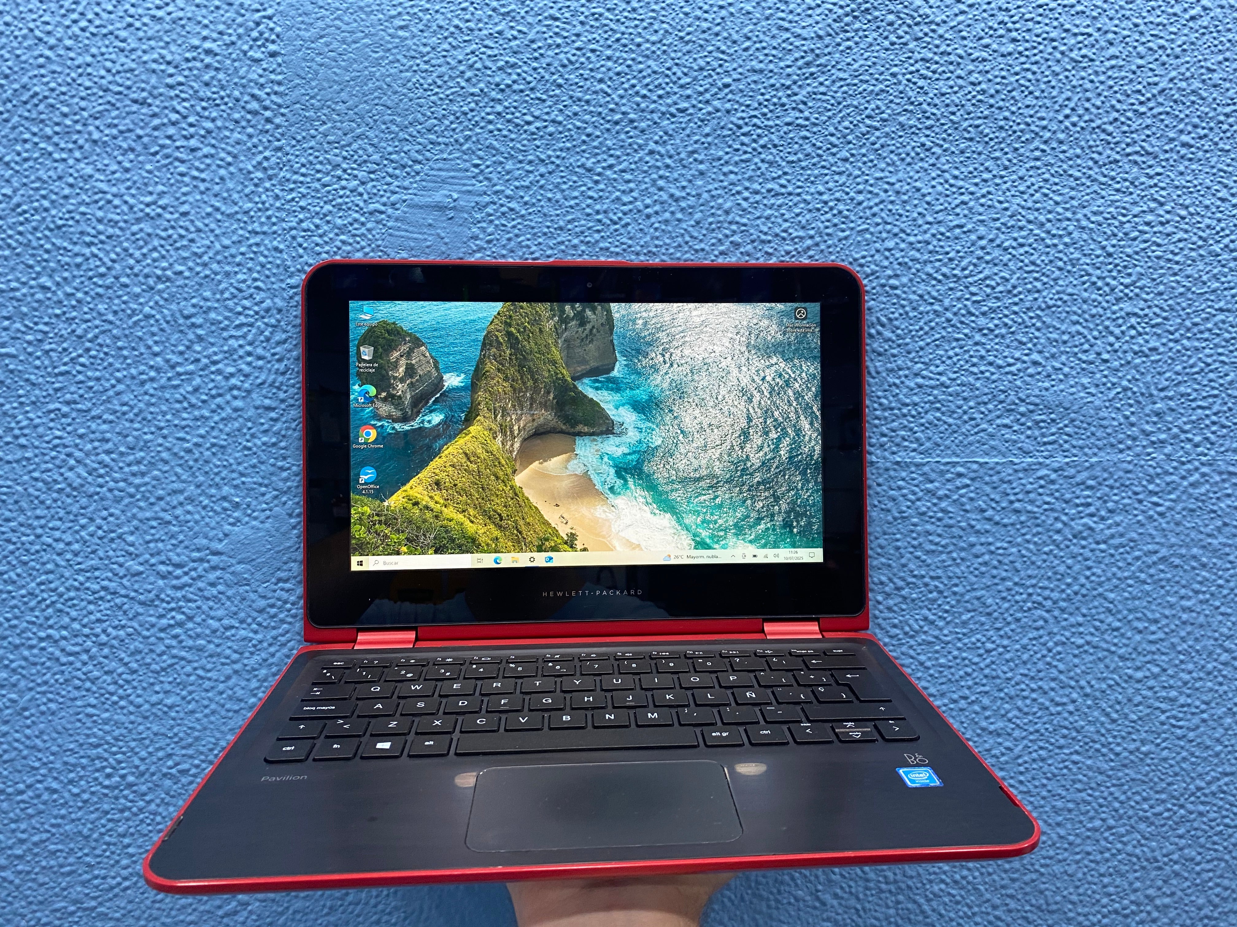 HP X360 11 G3 | INTEL CELERON N3050 | 4 GB RAM | 128 GB SSD | WIN 10 HOME | OPEN OFFICE | TACTIL | TECLADO ESPAÑOL | BATERIA NUEVA