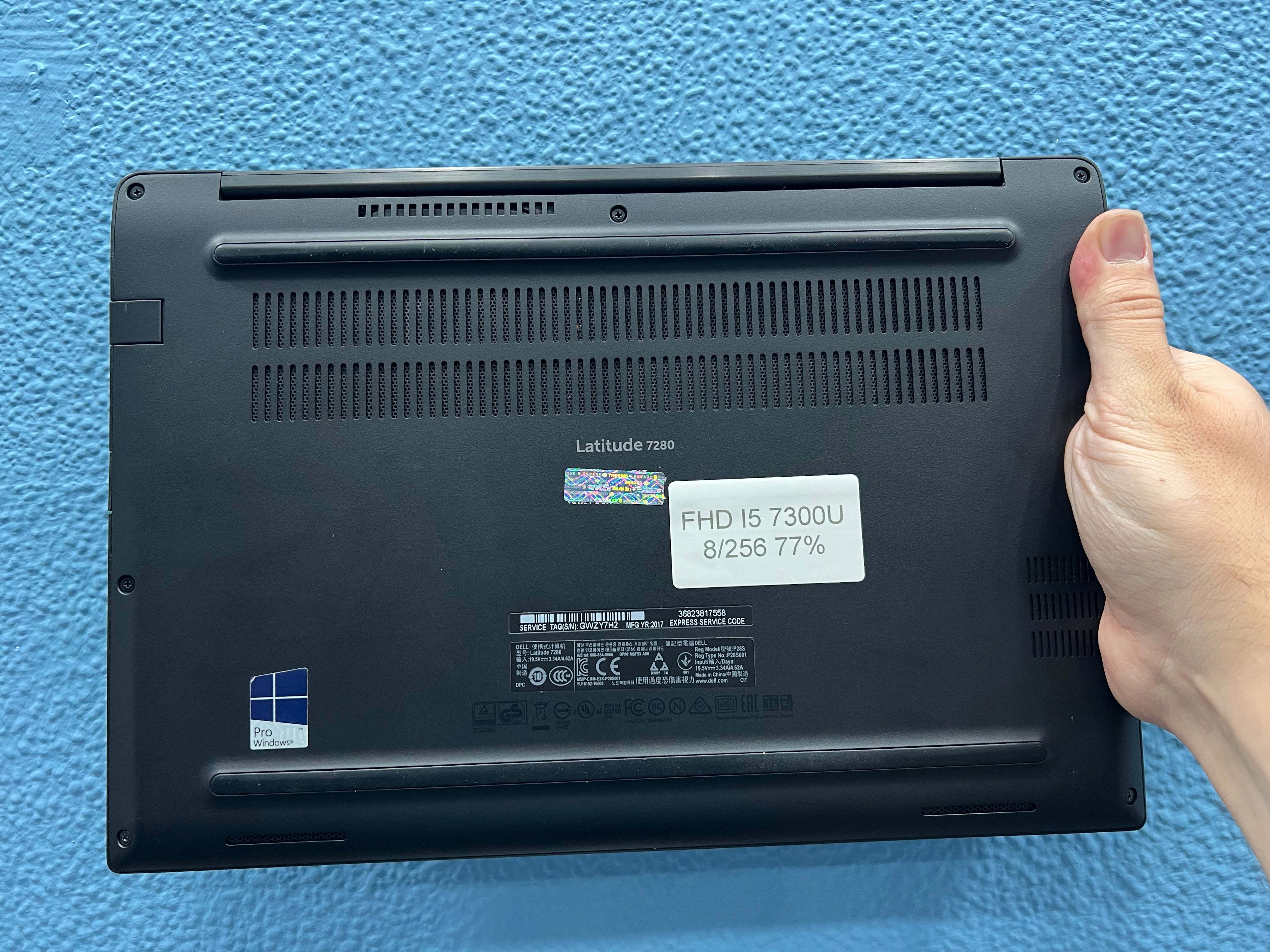 ¡¡ LIQUIDACION !! DELL LATITUDE 7280 | INTEL CORE I5 7300U | 8 GB RAM | 256 GB SSD | WIN 11 PRO | OPEN OFFICE | REFERENCIA GWZY7H2