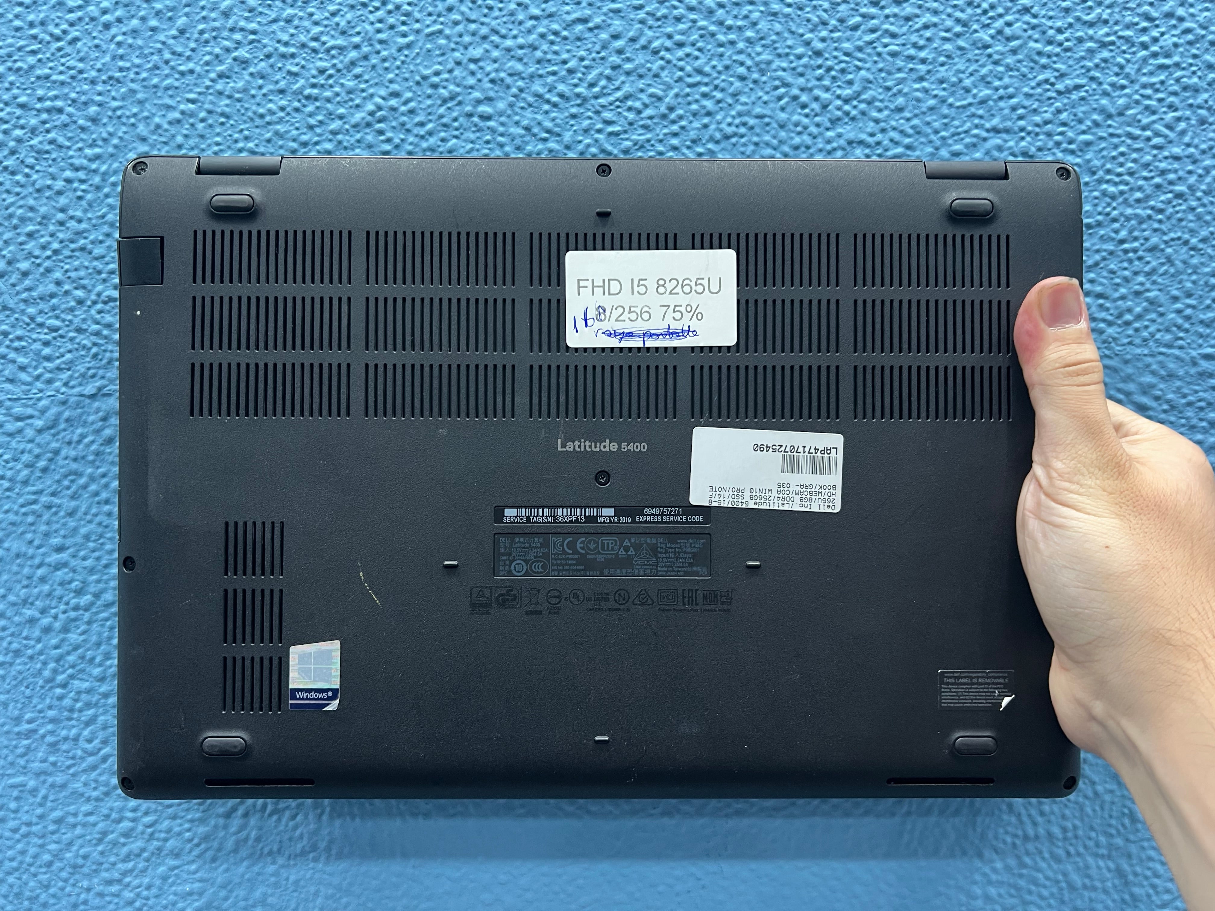 ¡¡ LIQUIDACION !! DELL LATITUDE 5400 | INTEL CORE I5 8265U | 16 GB RAM | 256 GB NVMe | WIN 11 PRO | OPEN OFFICE | REFERENCIA 36XPF13