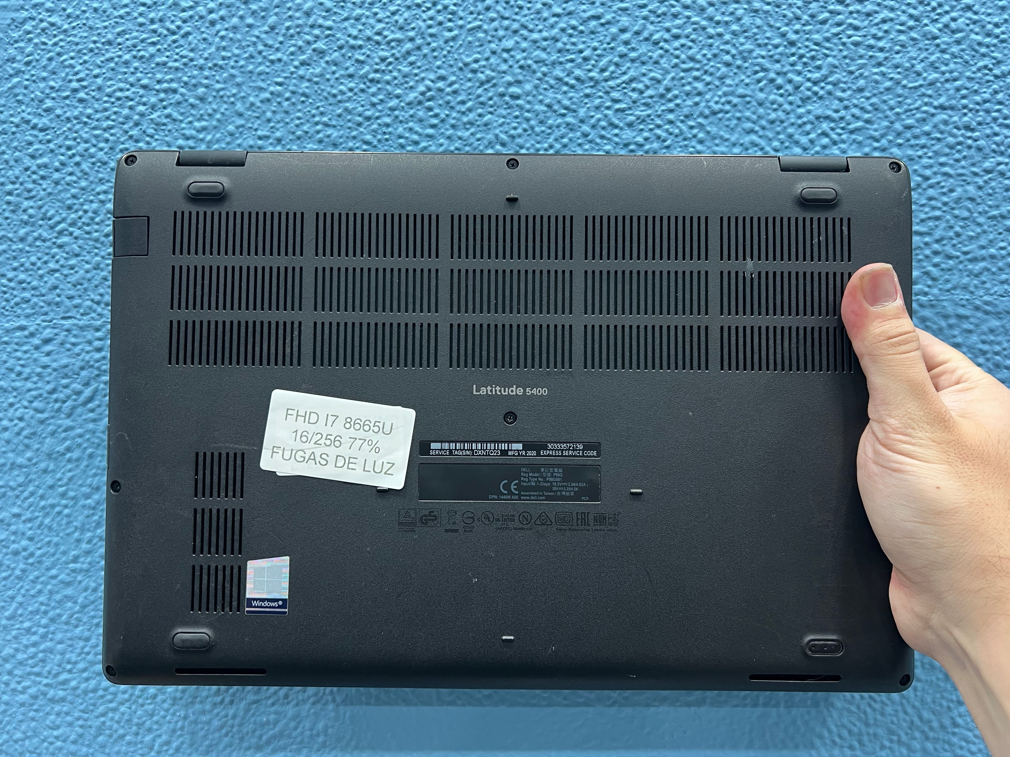 ¡¡ LIQUIDACION !! DELL LATITUDE 5400 | INTEL CORE I7 8665U | 16 GB RAM | 256 GB NVMe | WIN 11 PRO | OPEN OFFICE | REFERENCIA DXNTQ23