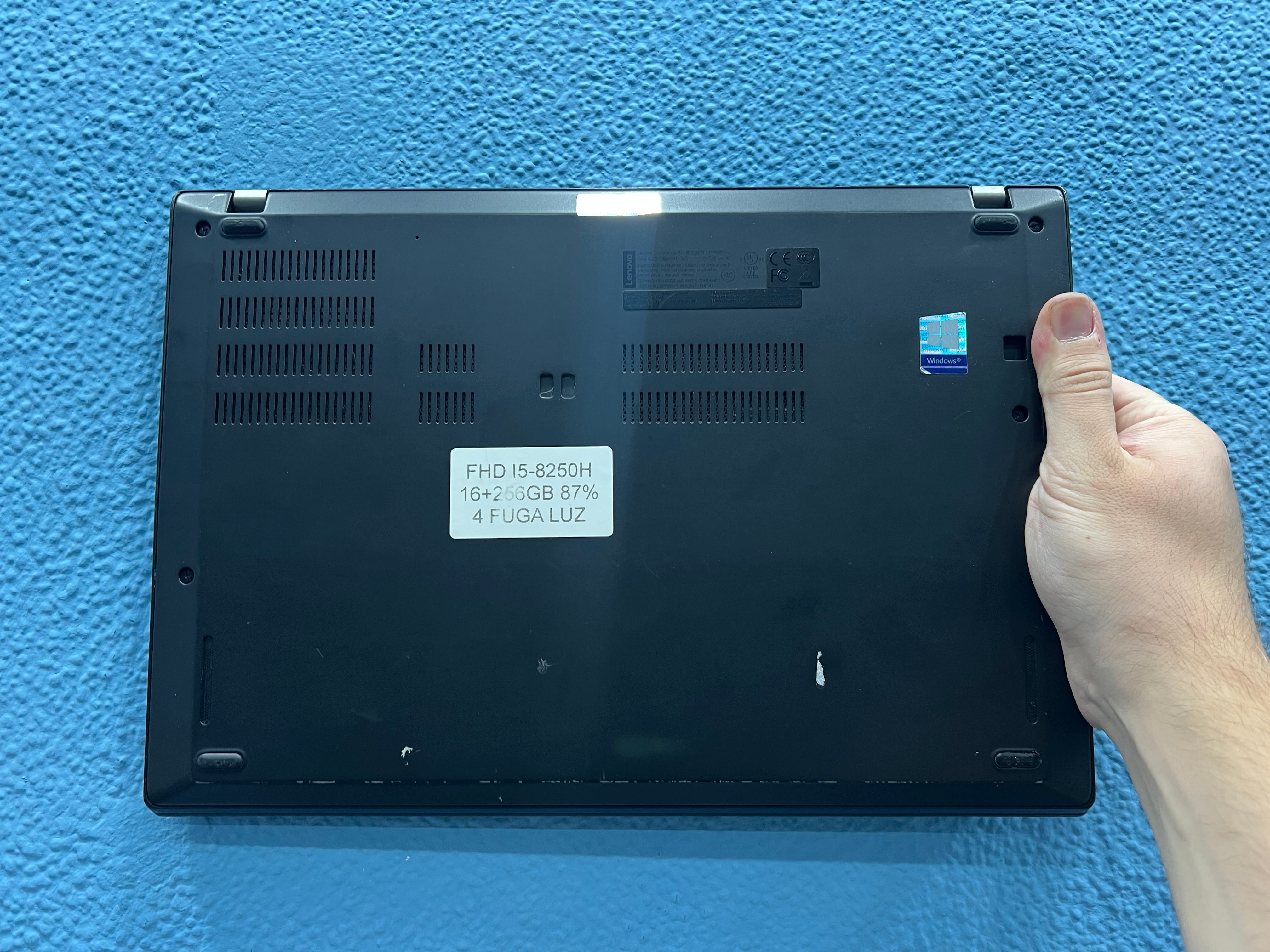 ¡¡ LIQUIDACION !! LENOVO THINKPAD T480s | INTEL CORE I5 8250U | 16 GB RAM | 256 GB SSD | WIN 11 PRO | OPEN OFFICE | REFERENCIA PC0XGYPD