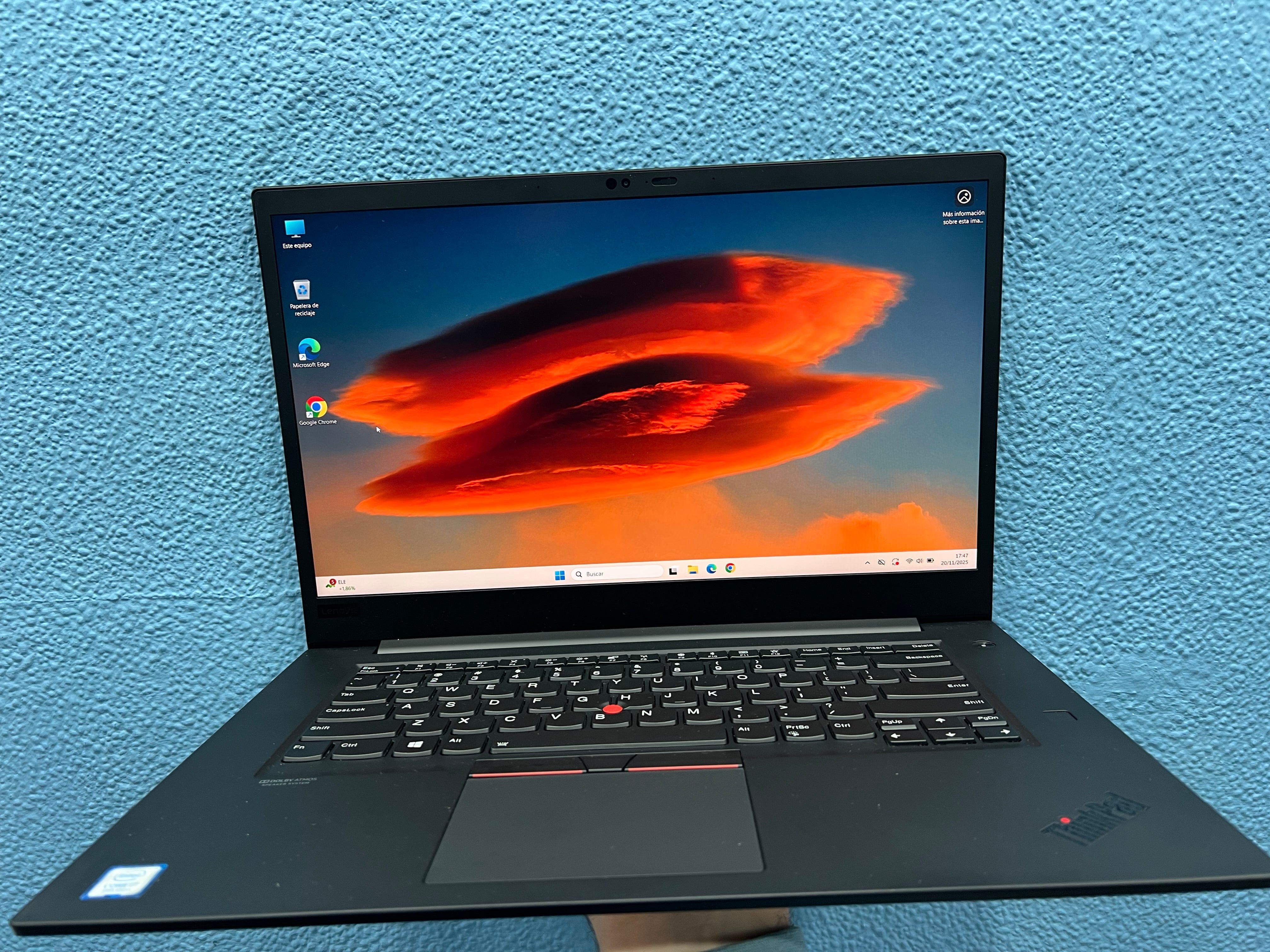 ¡¡ LIQUIDACION !! Lenovo ThinkPad P1 Gen 2 | INTEL CORE I7 9750H | 32GB RAM | 512GB NVMe | NVIDIA QUADRO T2000 4GB | WIN 11 PRO | OPEN OFFICE | REFERENCIA R90WAEYH