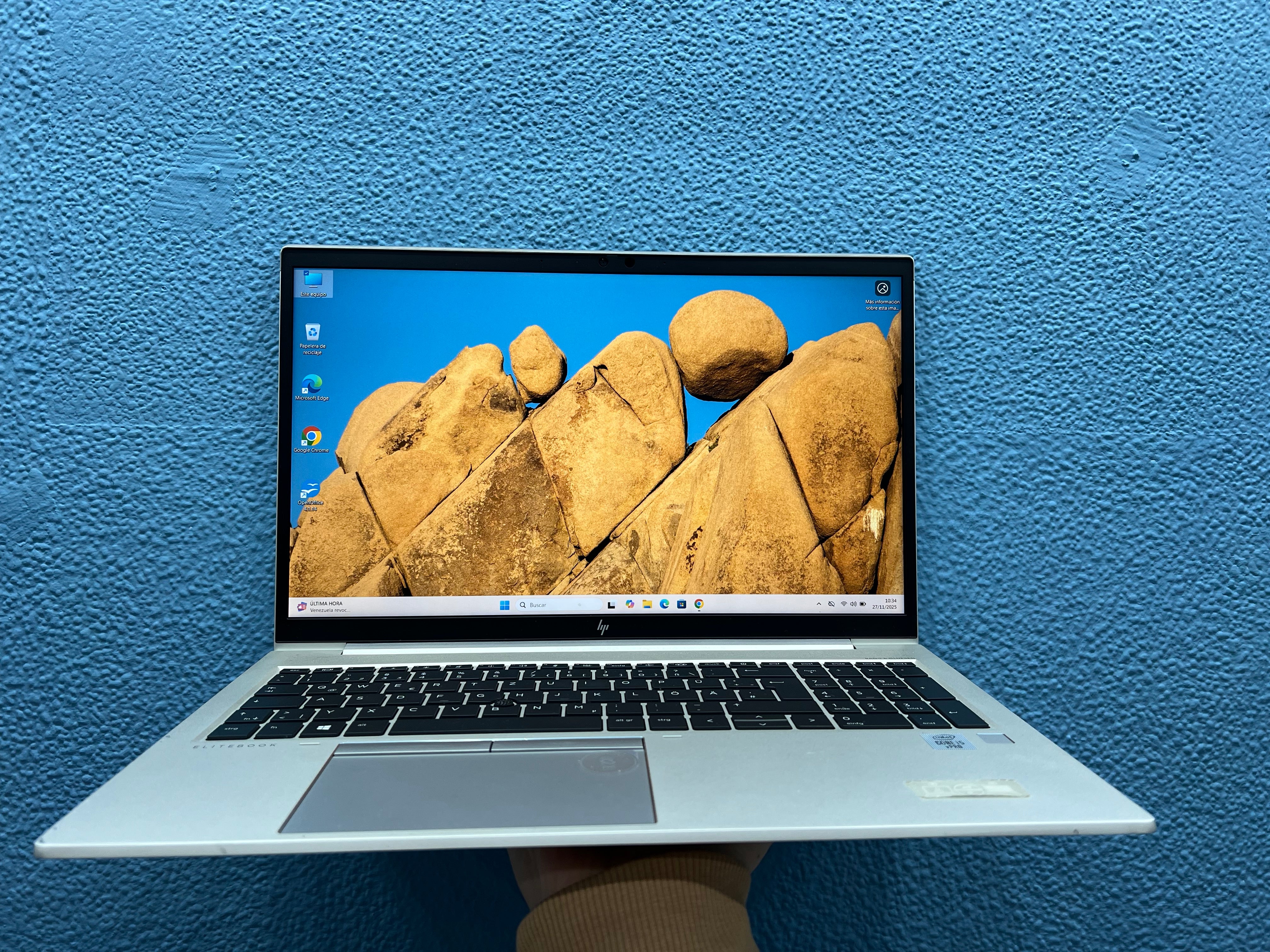 ¡¡ LIQUIDACION !! HP EliteBook 850 G7 | INTEL CORE I5 10310U | 16 GB RAM | 512 GB NVMe | WIN 11 PRO | OPEN OFFICE | TACTIL | REFERENCIA 5CG1150YL9