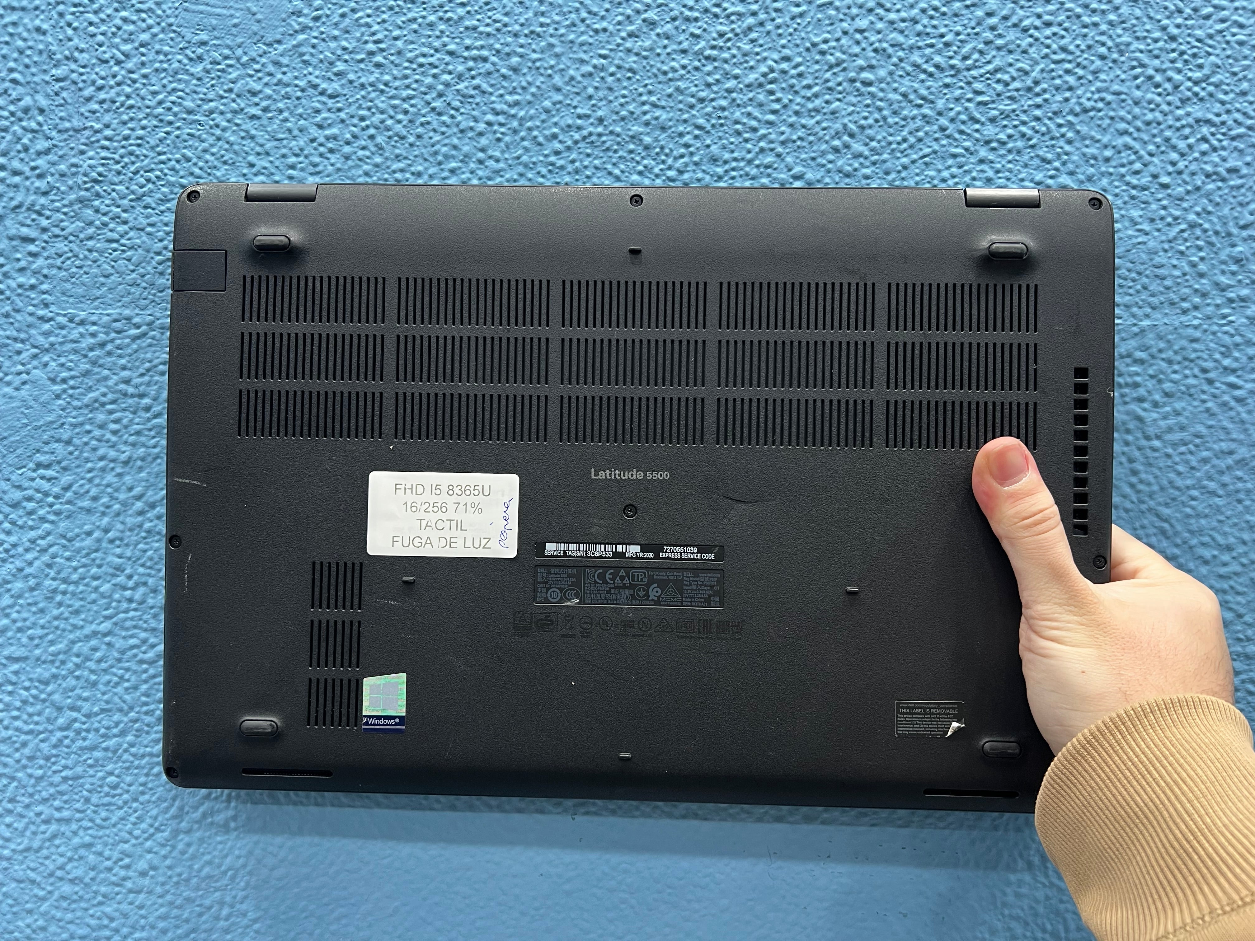 ¡¡ LIQUIDACION !! DELL LATITUDE 5000 | INTEL CORE I5 8365U | 16 GB RAM | 256 GB NVMe | WIN 11 PRO | OPEN OFFICE | TACTIL | REFERENCIA 3C8P533