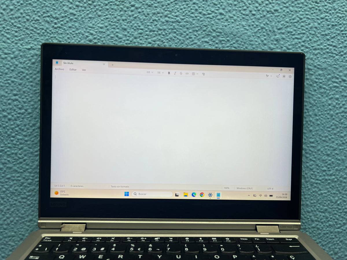 ¡¡LIQUIDACION!! Lenovo ThinkPad L380 Yoga | i5 8250U | 8Gb Ram | 256GB Nvme | Windows 11 Pro | Táctil | Referencia 014