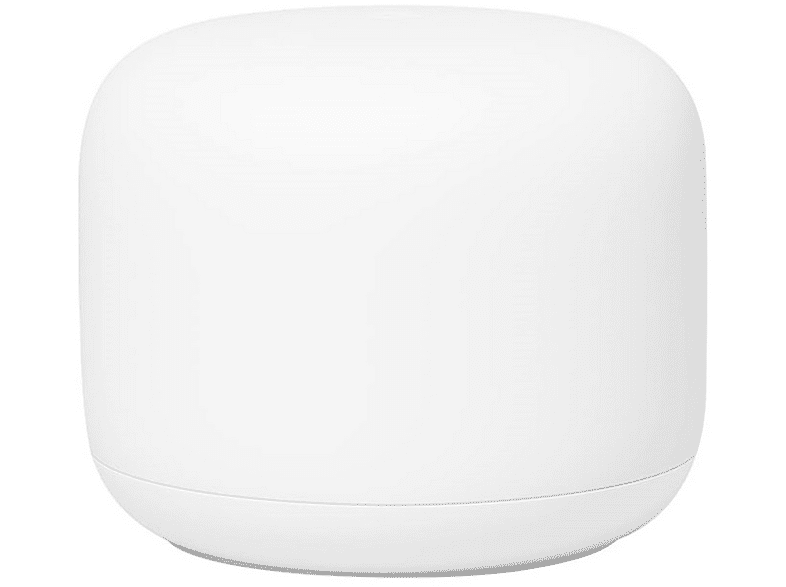 Router - Google Mesh Nest WiFi Router, 1GB RAM, 4GB flash, Bluetooth, WPA3, Blanco + Nest WiFi Point