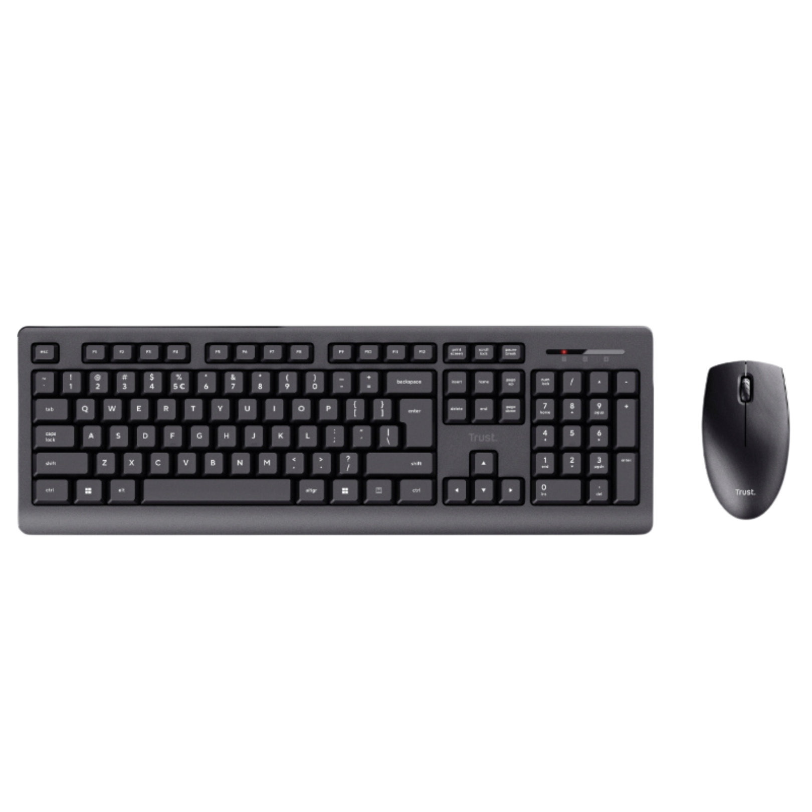 Trust Primo Pack Ratón y Teclado Negros Inalámbricos (ES)