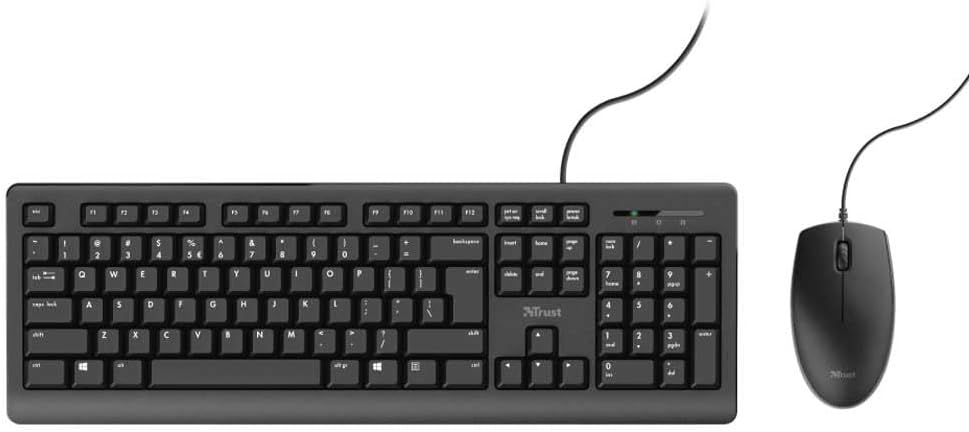 Trust TKM-250 Ratón y Teclado Negros (ES)