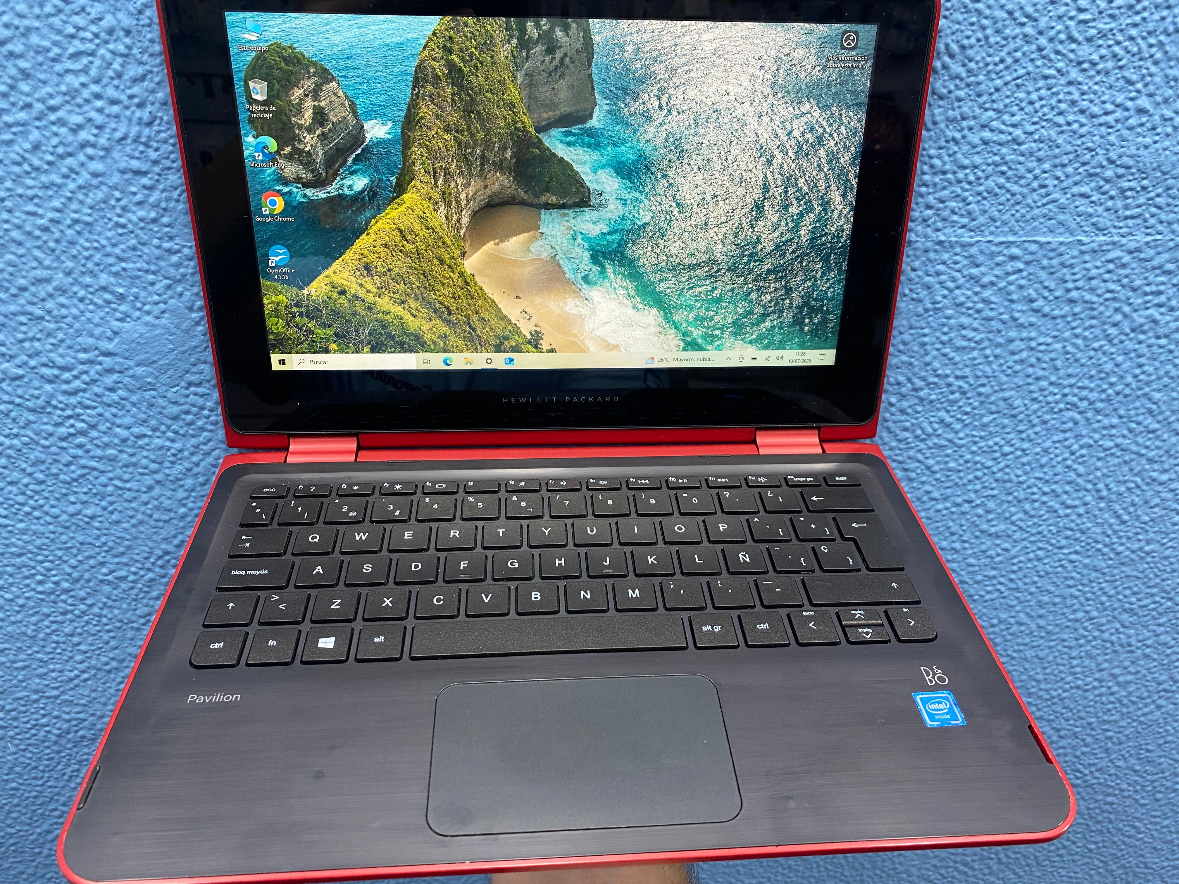 HP X360 11 G3 | INTEL CELERON N3050 | 4 GB RAM | 128 GB SSD  | WIN 10 HOME | OPEN OFFICE | TACTIL | TECLADO ESPAÑOL | BATERIA NUEVA