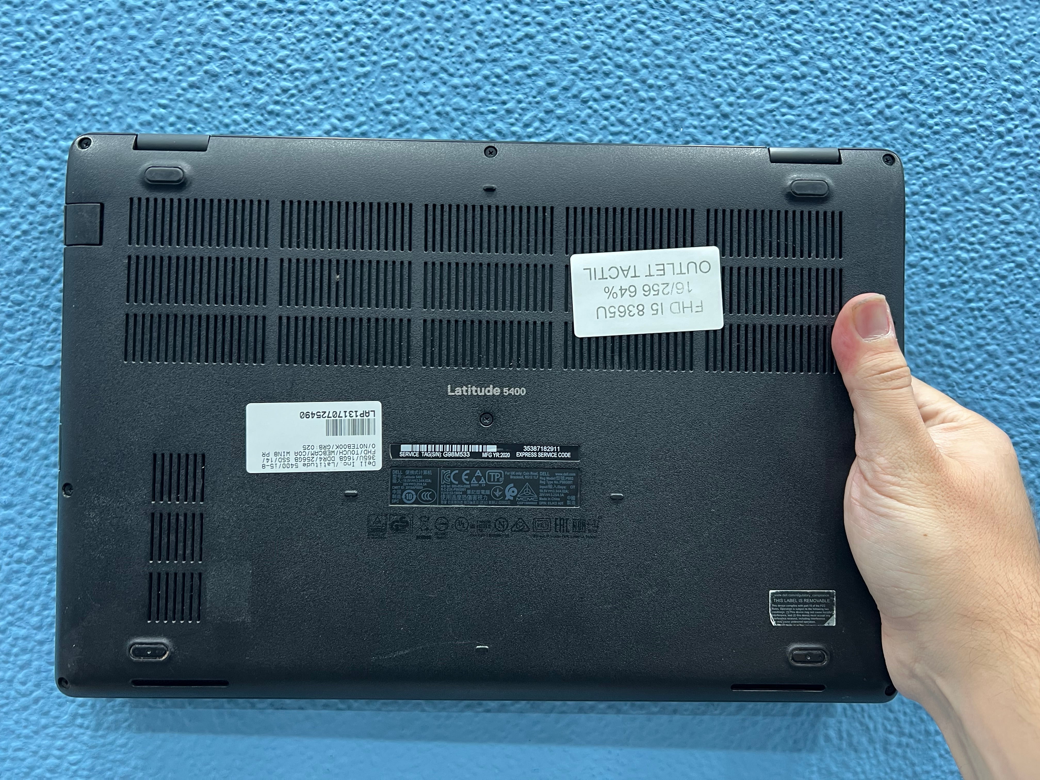 ¡¡ LIQUIDACION !! DELL LATITUDE 5400 | INTEL CORE I5 8365U | 16 GB RAM | 256 GB NVMe | WIN 11 PRO | OPEN OFFICE | TACTIL | REFERENCIA G98M533