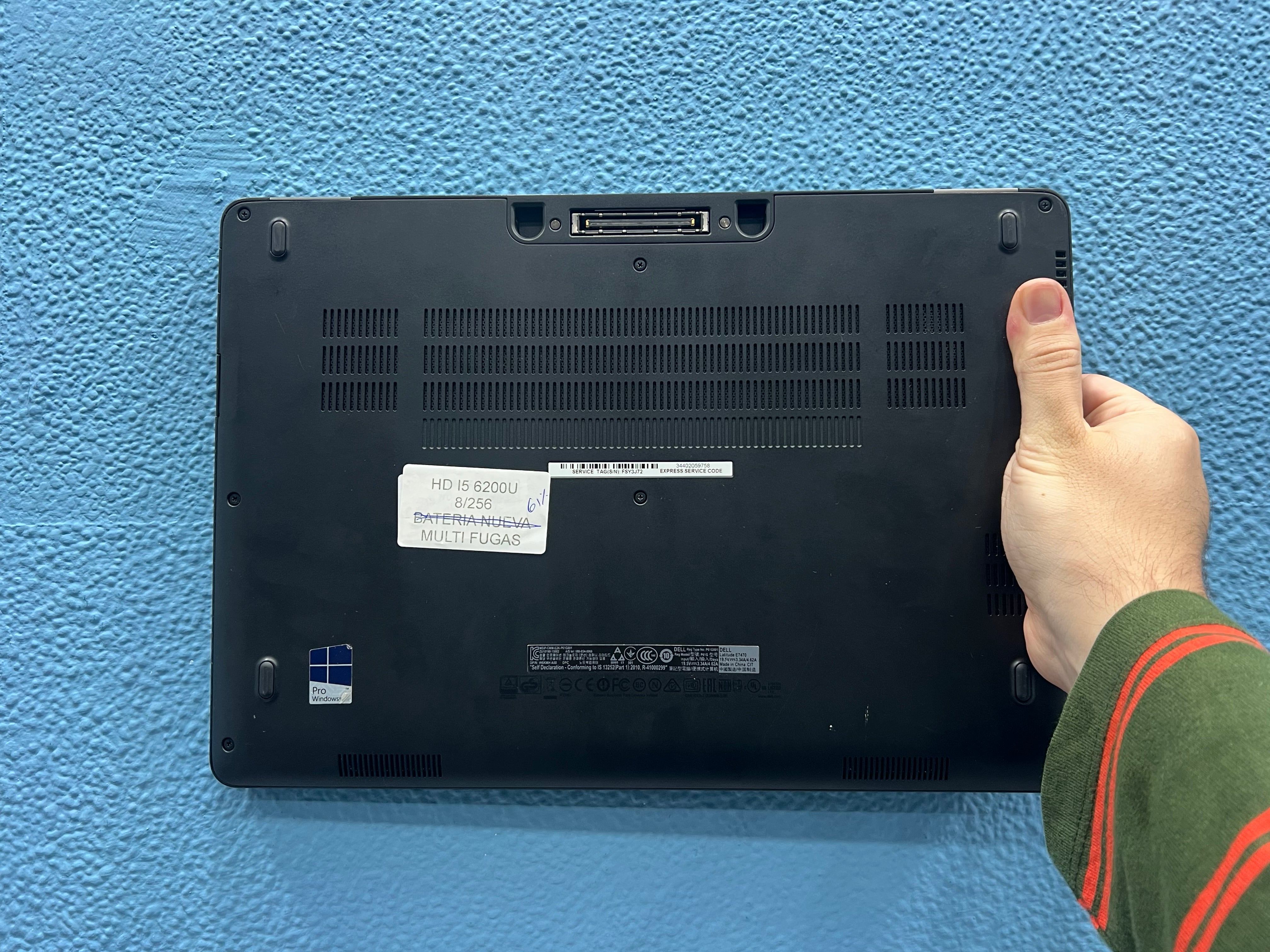 ¡¡ LIQUIDACION !! DELL LATITUDE 7470 | INTEL CORE I5 6200U | 8 GB RAM | 256 GB NVMe | WIN 11 PRO | OPEN OFFICE | REFERENCIA FSY3J72