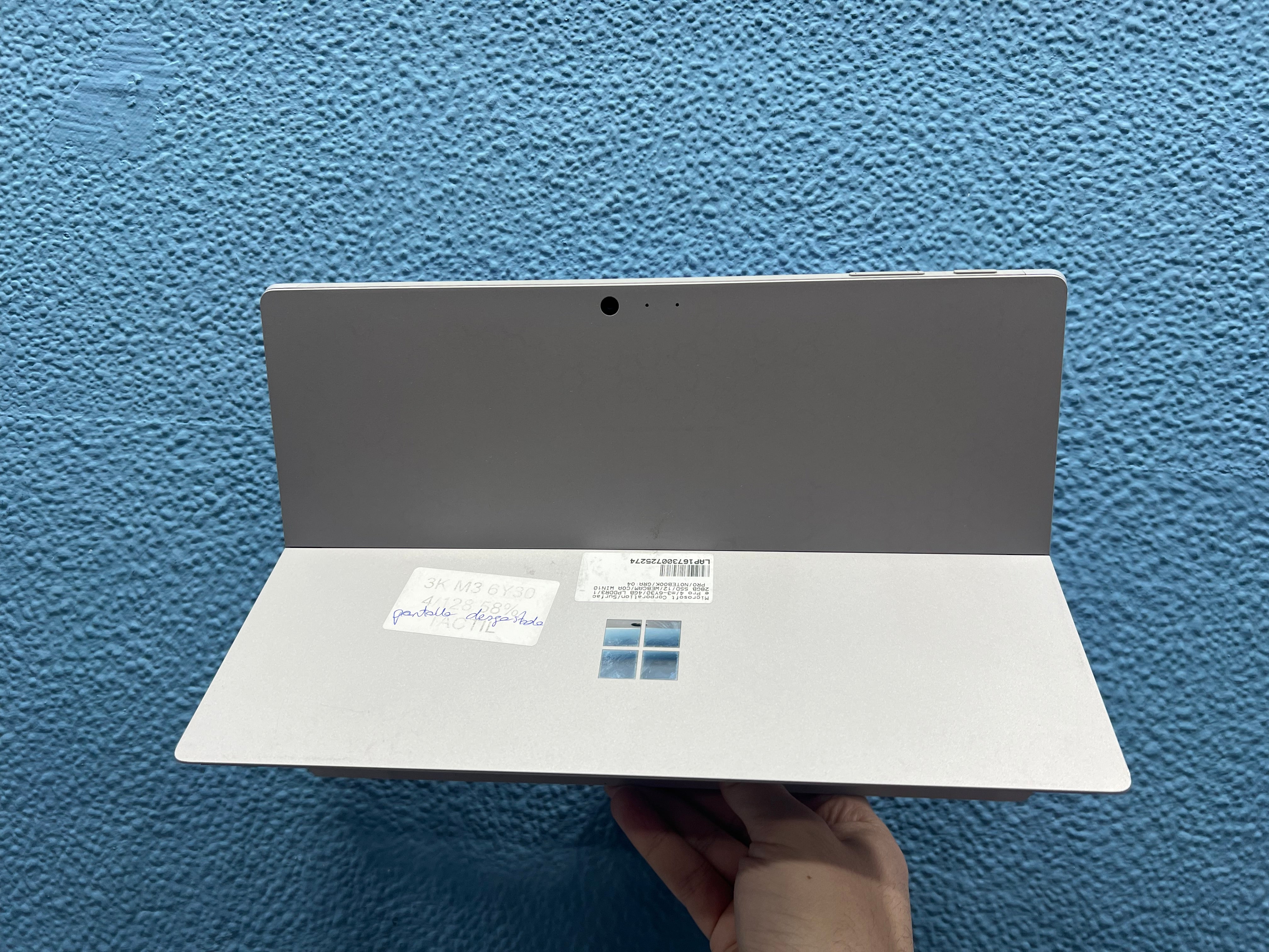 ¡¡ LIQUIDACION !! MICROSOFT SURFACE PRO 4 | INTEL CORE M3 6Y30 | 4GB RAM | 128GB NVMe | WIN 11 PRO | OPEN OFFICE | TACTIL 3K | TECLADO GRIS | REFERENCIA 030906363353