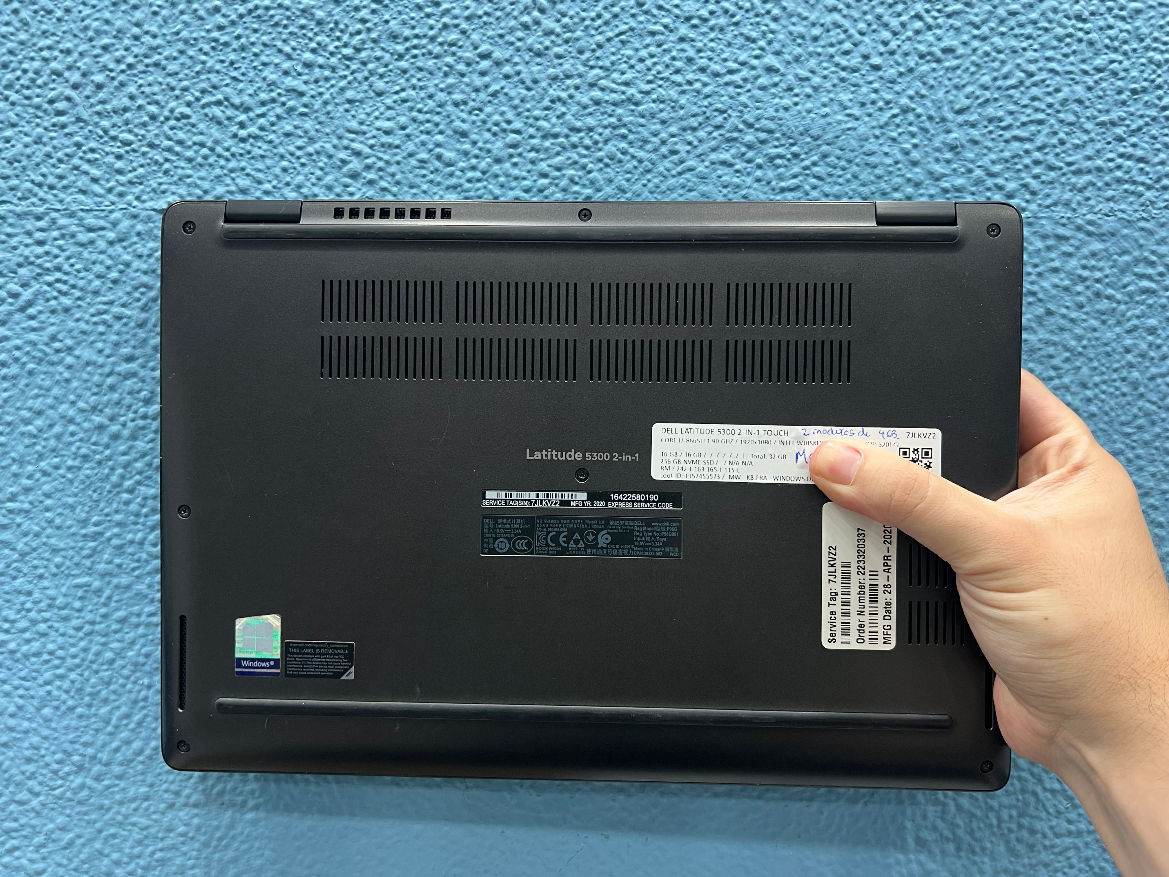 ¡¡ LIQUIDACION !! Dell latitude 5300 2 in 1 | i7 8665U | 8Gb Ram | 256Gb Nvme | Windows 11 Pro | Táctil | Referencia 005