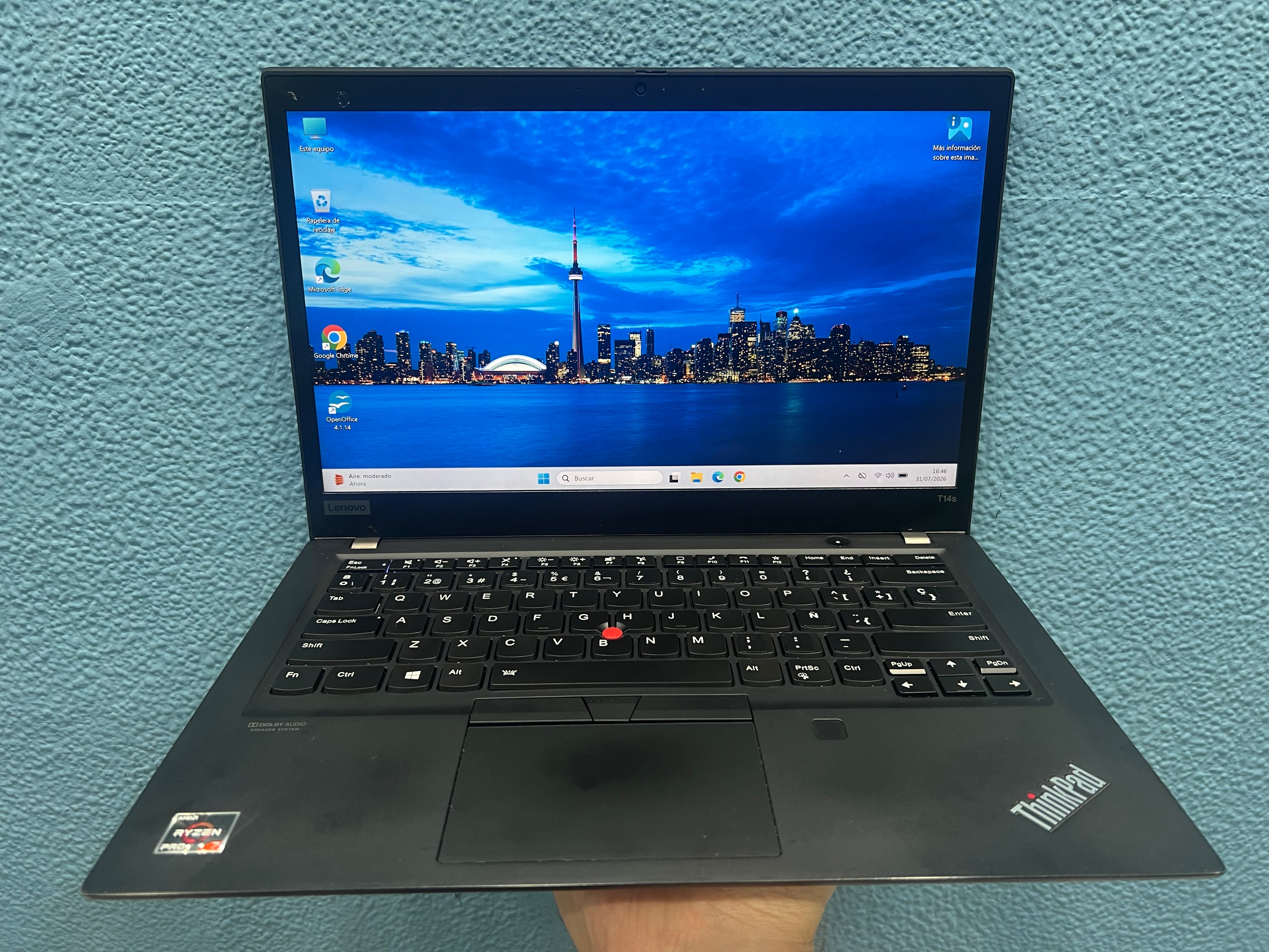 ¡¡LIQUIDACION!! Lenovo Thinkpad T14s Gen 1 | Ryzen 7 4750U | 16Gb Ram | 256Gb Nvme | Windows 11 Pro | Referencia 006