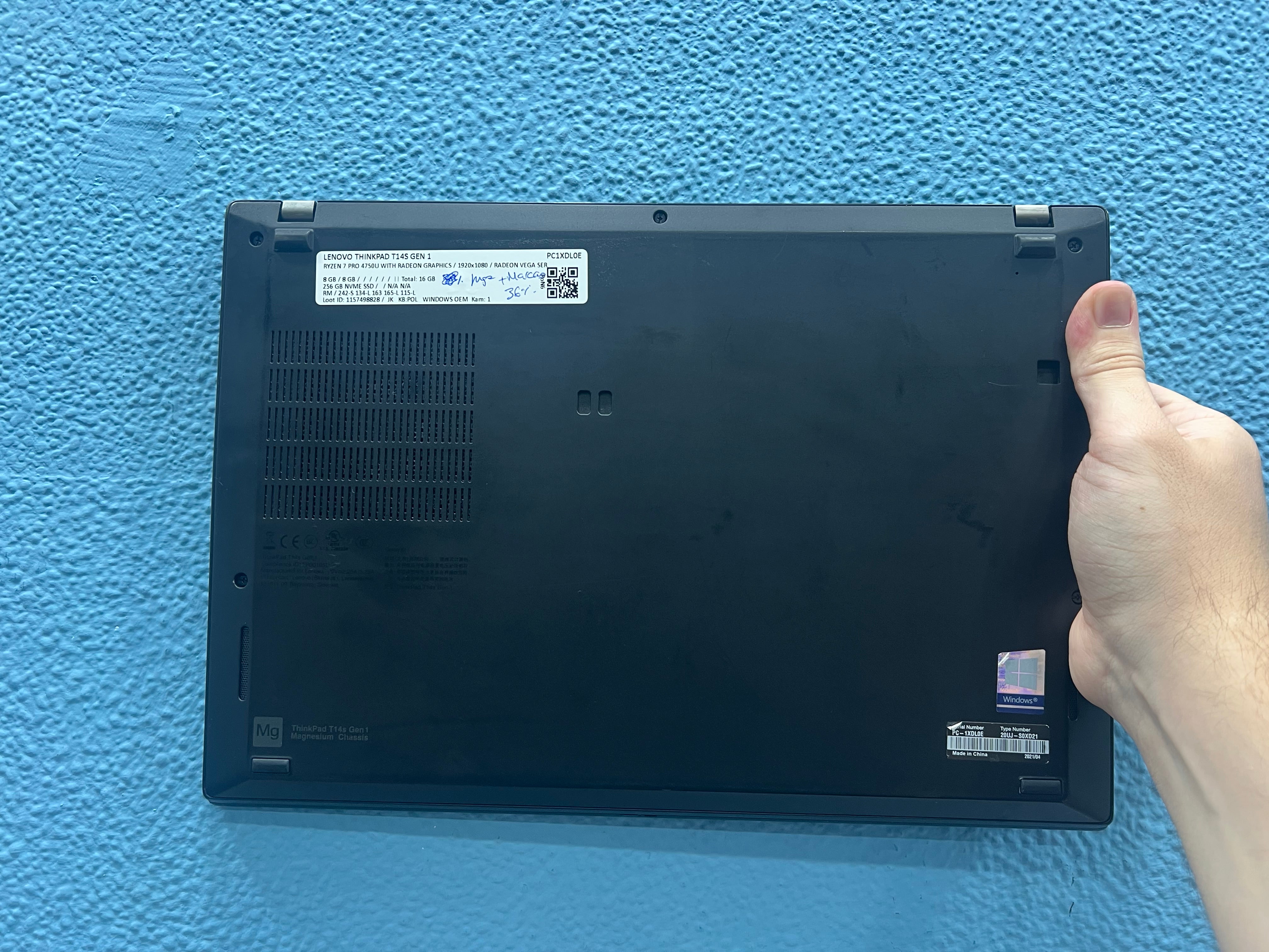 ¡¡LIQUIDACION!! Lenovo Thinkpad T14s Gen 1 | Ryzen 7 4750U | 16Gb Ram | 256Gb Nvme | Windows 11 Pro | Referencia 006