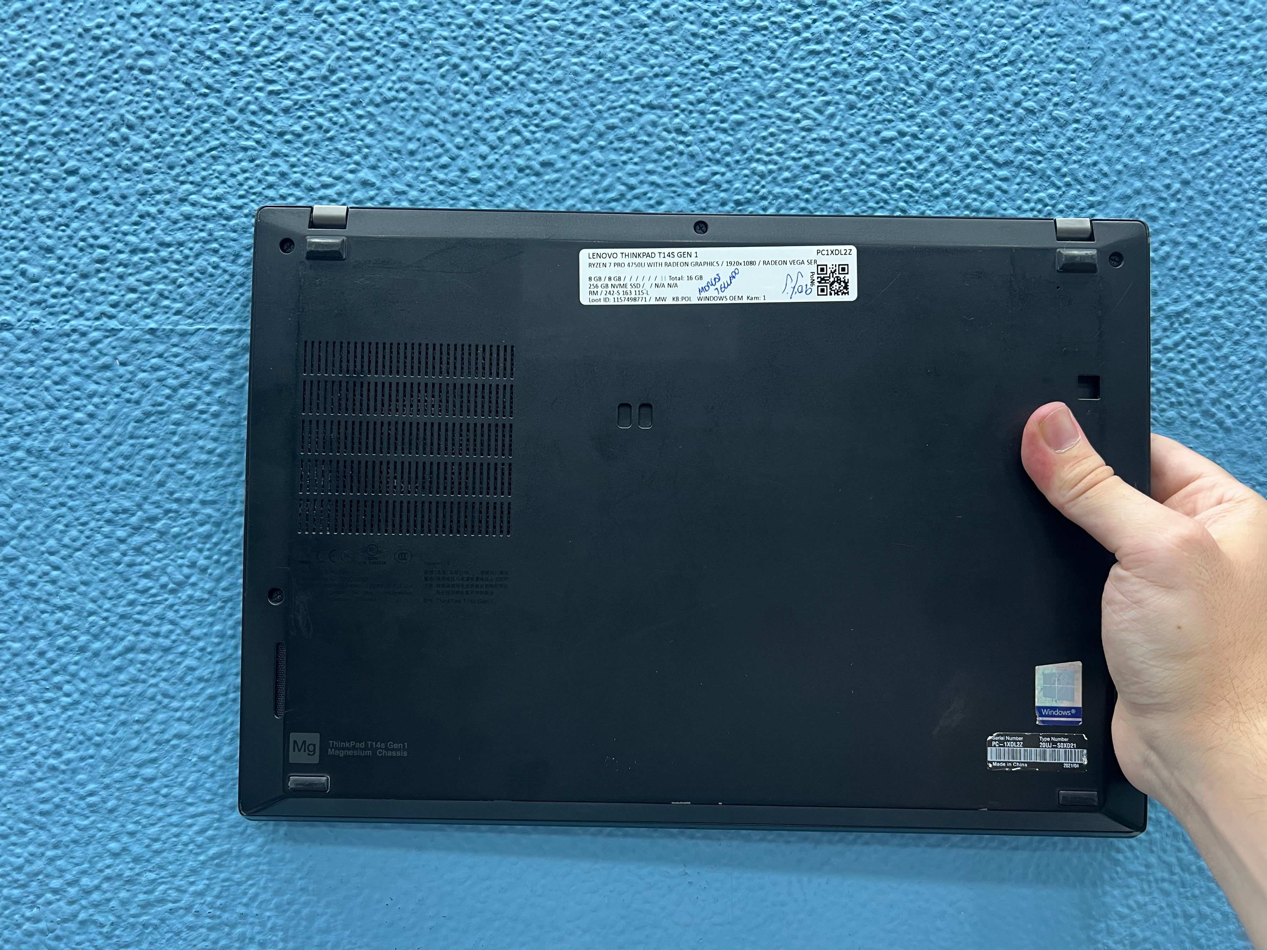 ¡¡LIQUIDACION!! Lenovo Thinkpad T14s Gen 1 | Ryzen 7 4750U | 16Gb Ram | 256Gb Nvme | Windows 11 Pro | Referencia 010