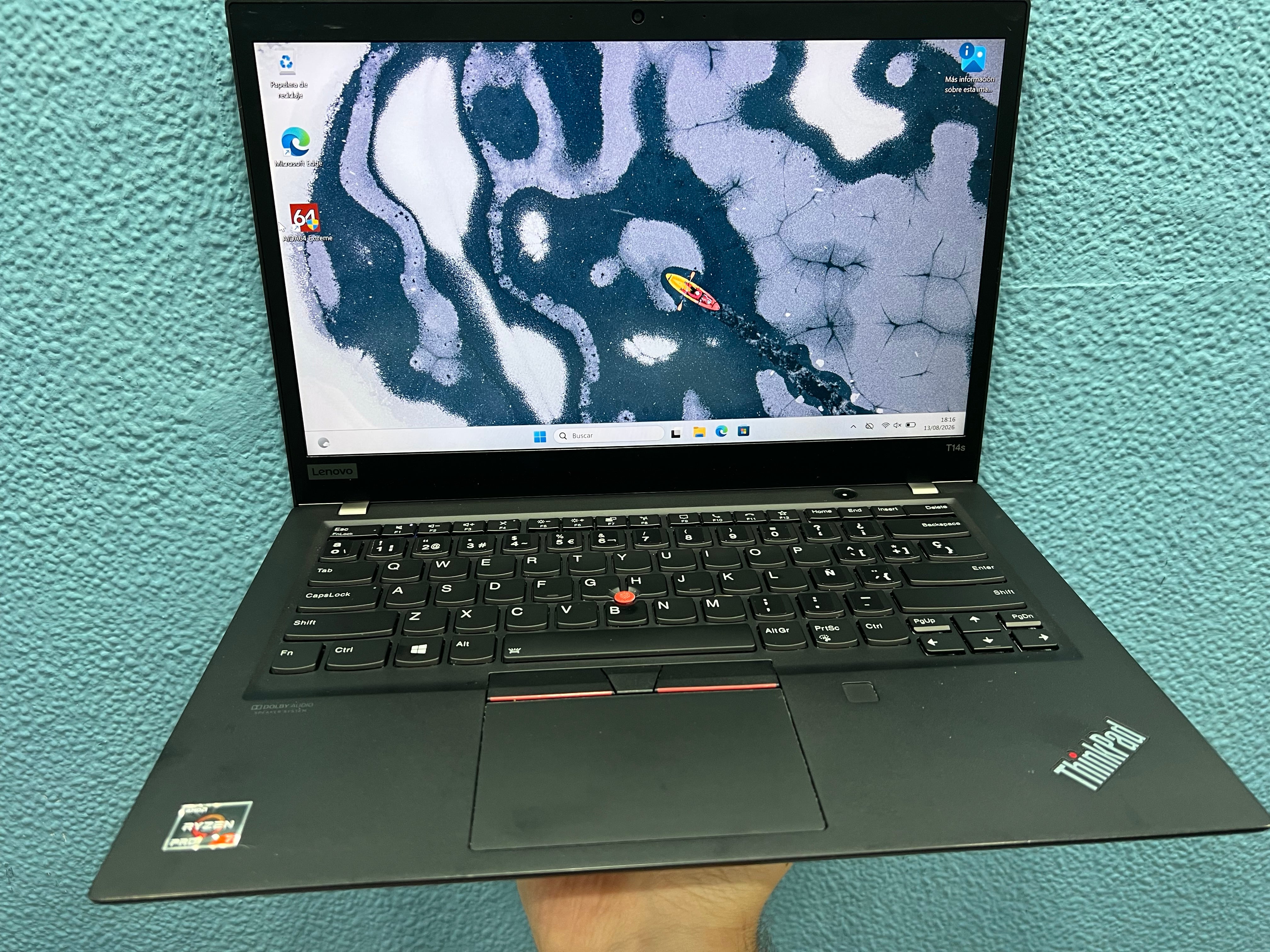 ¡¡LIQUIDACION!! Lenovo Thinkpad T14s Gen 1 | Ryzen 7 4750U | 16Gb Ram | 256Gb Nvme | Windows 11 Pro | Referencia 006
