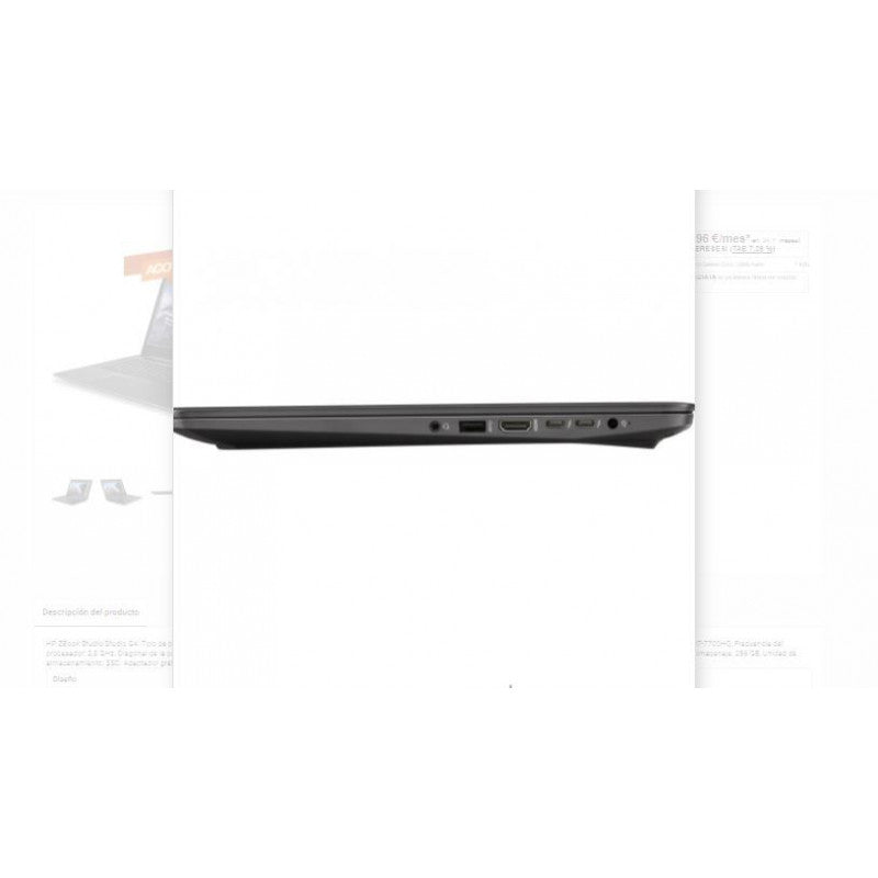 HP ZBOOK STUDIO G4 | INTEL CORE I7 7700HQ  | 16GB RAM | 512GB NVMe | NVIDIA QUADRO M1200 4GB | WIN 11 PRO | OFFICE 2024