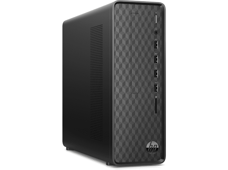 PC Sobremesa - HP Slim Desktop S01-aF1001ns, Intel® Celeron® J4025, 8 GB, 256 GB SSD, UHD 600, WIN10, Negro